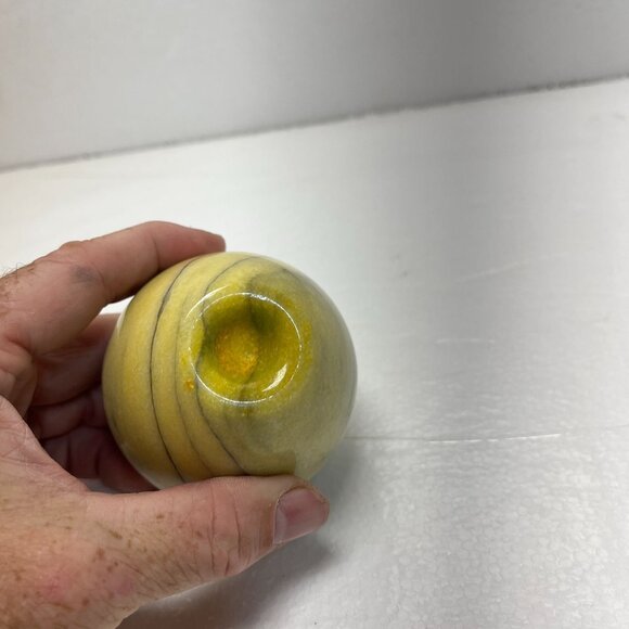 Decorative Onyx Apple Paperweight Over‎ 1 lb - Picture 3 of 6